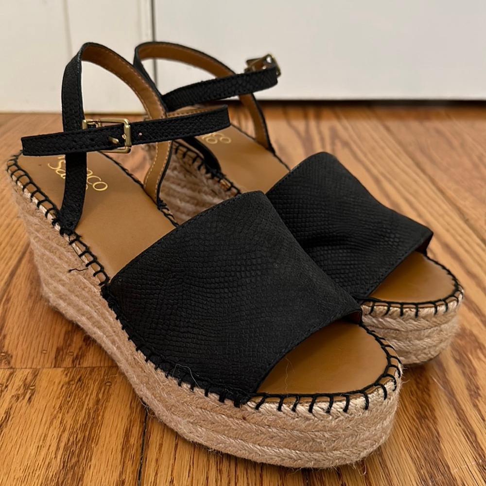 COPY - New never worn Franco Sarto Black wedge sandal